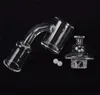 25mm XL platte top quartz banger spijker met draaiende koolhydraten en terp parel voor water bongs booreiland