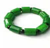 100 real green jade jadeite bracelet 7A Emerald Hand carved pattern flower jade bangle green bangles beads bracelets8214601