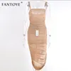 Fantoye Ruched Sheed Party Dress 여성 2018 Strapless Slit Long Maxi Dress Elgant Summer Autumn Bodycon Club 착용 Vestidos