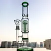 Cam Bong Dab Rig Su Boruları 12" Uzun Perc Benzersiz Su Bongs 8 Ağacı Arms Percolator Wax Petrol Kuyuları Sigara Boru 18mm