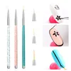 Tamax Na003 3 Sztuk Zestaw Nail Art Liner Malarstwo Pędzel 5mm 8mm 11mm Rysunek paznokci Dotting Szczotki UV Gel Akrylowe Manicure Nails Pinki