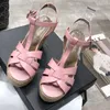 Summer Woman Sandals Shoes Women Pumps Platform Wedges Heel Fashion Casual Loop Bling Star Thick Sole Women Shoes