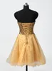 Short Ball Homecoming Dresses Gold Black Blue White Pink Sequins Sweetheart A Line Short Cocktail Party Prom Gowns 100% Real Image