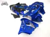 Kit carenature personalizzate per KAWASAKI 1998 1999 Ninja ZX9R fiamme nere blu moto carenature cinesi parti 98 99 ZX-9R ZX 9R