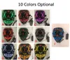 Halloween Mask With LED Lights Gadgets Fluorescent Light Fancy Masks 10 Colors Cosplay Custom Party Dress Glow In Dark