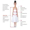 Princess White Helspets A Line Bröllopsklänningar 2023 Med Långa ärmar Plus Size Skin Neck Sweep Train Bröllopsklänningar Festklänningar