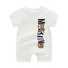 Baby Infant Designers Ubrania noworodka kombinezonu z długim rękawem bawełniana piżama 0-24 miesięcy Rompers Designers Ubrania