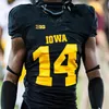 Maglie da calcio NCAA College Iowa Hawkeyes Cade McNamara Leshon Williams Jaziun Patterson Kaleb Johnson Luke Lachey Erick All Jay Higgins Deontae Craig Jackson 4X