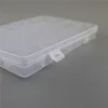 Clear Plastic Empty Storage Box Tools Jewelry Display Storage Case Organizer Holder Adjustable Plastic Case yq01265