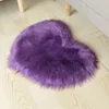 Fashion Blanket Carpets Mat Heart Shape Living Room Fluffy Imitation Wool Bedroom Non Slip Decoration Rugs Plush Soft Home Textiles