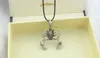 Collier pendentif Animal Scorpion pour hommes et femmes, Antique, or, argent, Punk 3D, chaîne en corde, bijoux Hip Hop Cool