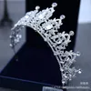 Sprankelende Bling Bling Crystal Rhinestone Geaf versierd Bridal Crown Nieuwe Design Bruid's Hoofpieces Top Sale Head Tiaras Accessoires