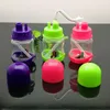 Tubi da fumo bong Fabbricazione Narghilè soffiato a mano Mini pipa ad acqua in plastica colorata