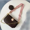 Rea 8 färger axelremmar för 3 delar set designers väskor kvinnor crossbody väska Äkta läder designers dam 44823 myntväska