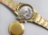 Mens Chronograph Green Dial Watch Automatic Cal.4130 Gold Gold 904L Steel Cosmograph Men Sport Eta Watches