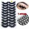 2019 NEW Full Volume 10 pairs Mink Eyelashes 3D Natural False Eyelashes Mink Lashes Soft Eyelash Extension Makeup Kit Cilios4369846