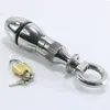 New Stainless Steel anal enlarge anal plug Butt Bondage Stretching Lock Fetish toy Sex Toys6678933