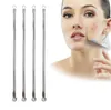 100st Cosmetic Tool Silver Blackhead Cleaning Comedone Acne Blemish Extractor Remover Free Shipping