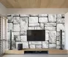 Modern Bakgrund för Living Roomv Retro TV Bakgrundsvägg av sten tegel Bakgrundsbilder