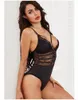 2020 New Deep V Low Chest Sexy Connected Underwear Jumpsuit Lingerie lace Women Black Lace High Quality Sexy Lingerie
