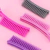 New 1 pc Hairdressing Sectioning Cutting Clamps with Comb Clips Styling Tools Plastic Doublesided Use Hair Clips7495503