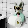 犬のトイレットペーパーホルダー衛生樹脂トレイパンチハンドティッシュボックス家庭用リールスプールデバイスY200108223H