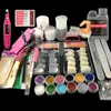 Conjunto completo de acrílico com pó acrílico 120ml conjunto líquido para manicure kit de extensão de unhas manicure kit de ferramentas de glitter 7740909