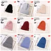 Chapeau d'hiver chaud de haute qualité pour femme Candy Colory Colorie Hats Soft Elastic Triped Wool Hat Lady Casual Catch Ski Caps DBC VT0914