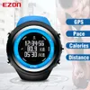 Top Marka Ezon T031 Akumulator GPS Zegarek rozrządu Running Fitness Zegarki Sportowe Kalorie Klienta Odległość Pace 50m Wodoodporna CJ191217