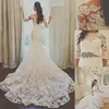 2020 Sexy Sereia Meia Manga Tule Lace Crystal Cinto De Trem Vestidos De Noiva de Luxo Vestidos De Casamento Feito