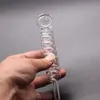 Quemador de aceite de vidrio curvado de varios colores Pipas para fumar 9 cm de longitud 1,5 cm Diámetro de la bola Equilibrador Tubería de agua