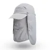 Outdoor Uomo Donna Pieghevole Veloce Asciugatura rapida Protezione UV Collo Cappello da pesca Estate traspirante Cappellino da arrampicata
