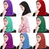 Kvinnor Muslim Hijab Scarf Shawl Wrap Islamic Head Wraps Soft Long Turban Headband Solid Vanliga färger Högkvalitativ Turban YP770