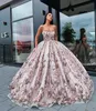 Marchesa Ball Gown Prom Dresses Flowers Beaded Spaghetti Neckline Custom Made Evening Gowns Party Dress Floor Length