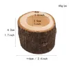 Stump Candle Holder 3pcs/set Pillar Rustic Tree Wooden Candlestick Mini Flowerpot Outdoor Garden Succulents Flowerpot