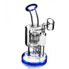 DOUble Matrix Perc Glass Water Bong Hookahs Arm Tree Perc Smoke WaterPipe Glasses Oil Rigs With 14mm banger Joint