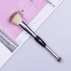 Dubbelhuvud Kosmetik Makeup Brushes Single Eyeshadow Brush Blush Foundation Pulverborste Syntetiska hår ansikte Skönhetsverktyg