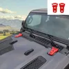 Charnière de porte de voiture à 2 portes, couvercle de charnière, support de pneu de secours, charnière rouge pour Jeep Wrangler JL 2018 + accessoires extérieurs automobiles