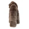 Plus Size Solid Women Faux Mink Zima Z Kapturem Nowa Faux Fur Kurtka Ciepła Gruba Kurtka Odzieżowa Kobiety Winter Ciepły Płaszcz