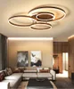 Modern Circle Rings Plafoniere a LED Lampadari a soffitto in alluminio per camera da letto Cucina Sala da pranzo Soggiorno lustro plafonnier