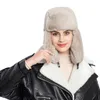 Fashion-дама зима плюш Поддельного Толстых Hat ухо протекторы Warush Hat gorros де INVERNO feminino Тук де INVERNO Mulher женщин # g3