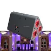 8pcs led wedge par light 3x18w RGBWA UV 6in1 wireless dmx battery uplighting wall washer effect stage prolight for DJ weddings