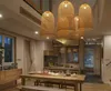 Bamboe Art Led Kroonluchter Hout Rieten E27 Chinese Stijl Hanglampen Schorsing Thuis Indoor Eetkamer Keuken Licht Armatuur L281J