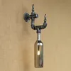 Neues Design Flasche Lampenschirm LED Wandleuchte Vintage Loft G4 Birne Leuchter mit Schalter für Wohnzimmer Schlafzimmer Restaurant