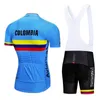 2020 Pro Team Colombia Cycling Jersey Zestaw MTB Mundur Bike Ubranie rowerowe zużycie ropa ciclismo mens krótki maillot