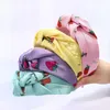 Sweet Strawberry Print Hair Hoop Women Girls Summer Personality Wide Bandana Bright Candy Color Twist Knot Headband