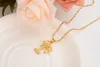 K Solid Gold Finish Coco Tree Necklace Chain Earrings Pendant Fashion New Choker Jewelry Set Women Teens Girl Charms Jewelry8895837