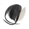 100% echte clip in lucht pony menselijk haar uit één stuk klem in pony hair extensions natuurlijke kleur voor vrouwen