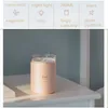 280ML Candle Air Humidifier Ultrasonic Essential Oil Diffusers Home Humidifier Aroma Oil Water Diffuser with Night Lamp Light Y200416