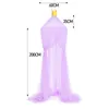 Urijk 10 Pieces of Hanging Mosquito Net Canopy Hung Kids Baby Bedding Dome Bed Mosquito Net for Children Room Decoration